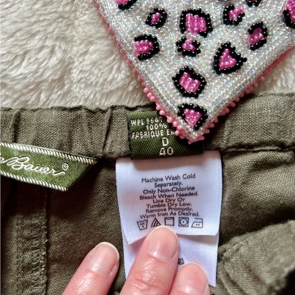 Ladies Eddie Bauer 100% Linen Pant - Picture 5 of 15